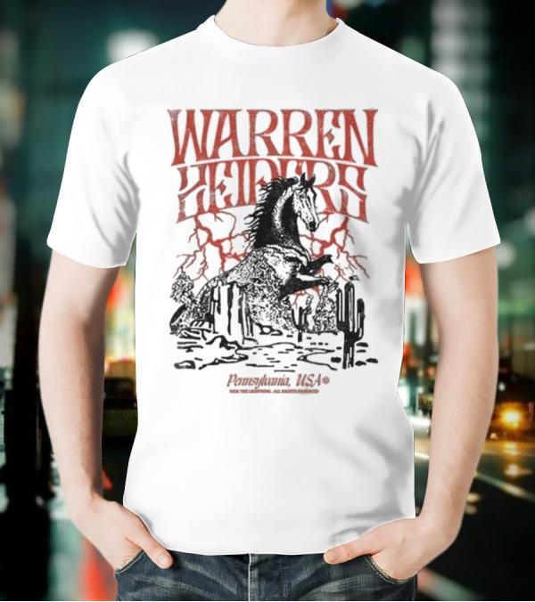 Warren Zeiders Lightning Cowboy Pennsylvania USA T-Shirt