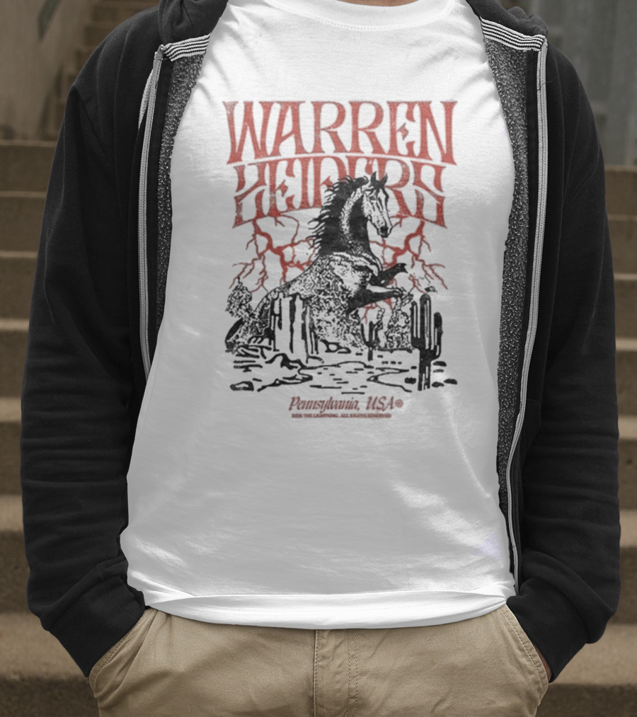 Warren Zeiders Lightning Cowboy Pennsylvania USA T-Shirt
