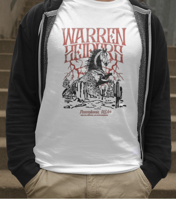 Warren Zeiders Lightning Cowboy Pennsylvania USA T-Shirt