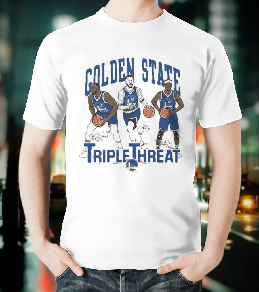 Golden State Triple Threat Green Curry Butler III T-Shirt