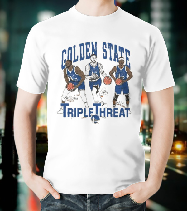 Golden State Triple Threat Green Curry Butler III T-Shirt