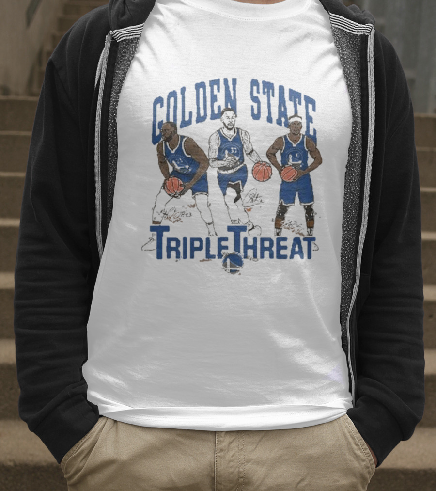 Golden State Triple Threat Green Curry Butler III T-Shirt