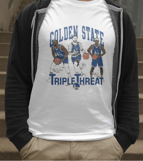 Golden State Triple Threat Green Curry Butler III T-Shirt