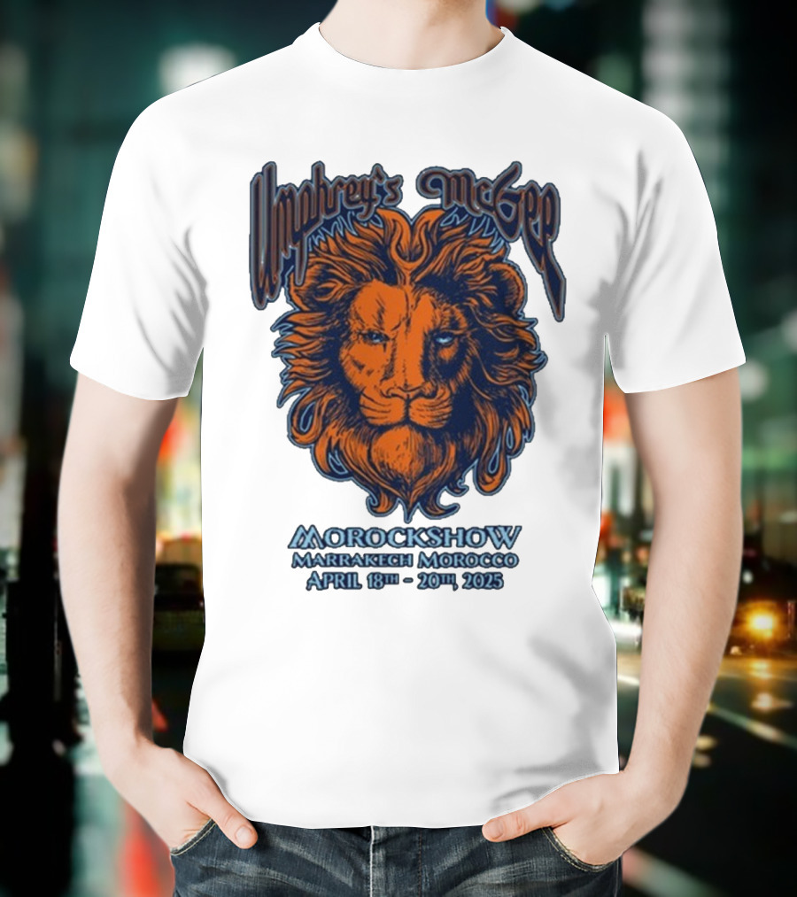 Umphrey’s McGee Morockshow Marrakech Morocco April 18th-20th 2025 Lion Art T-Shirt