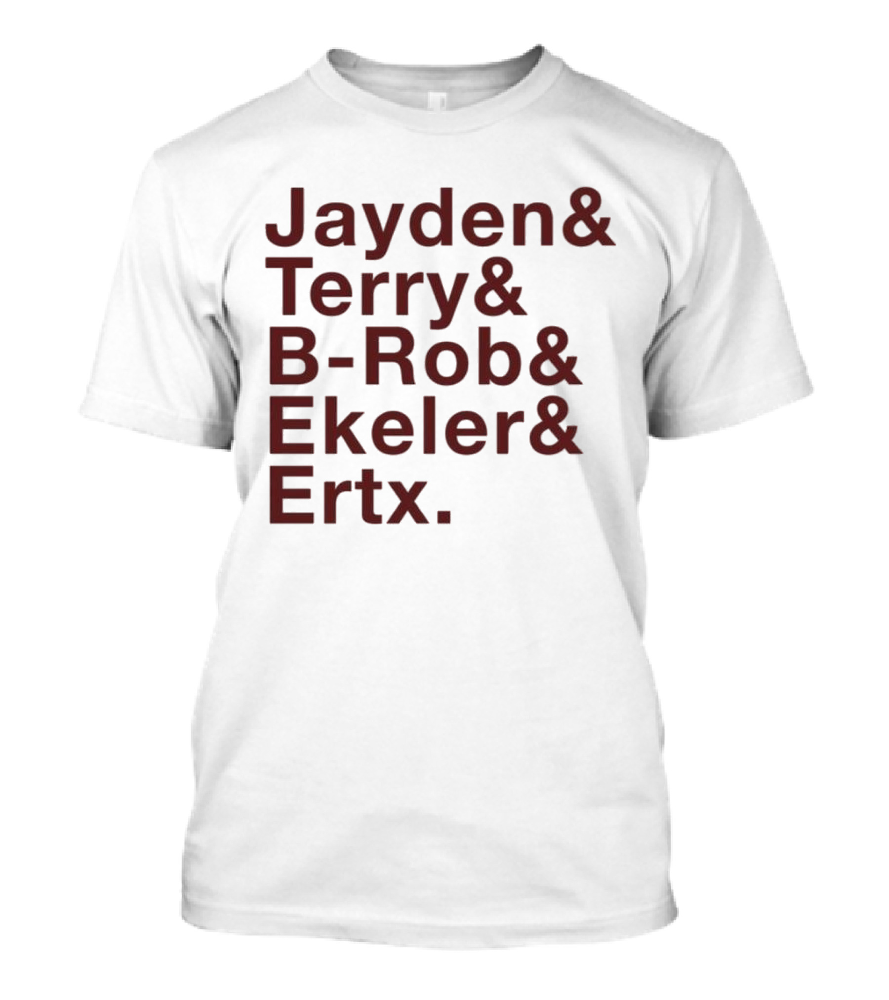 ``` Washington Ampersand Stars Jayden Terry B-Rob Ekeler Ertz ``` T-Shirt