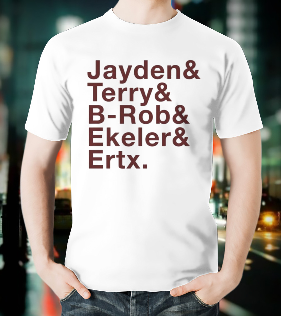 ``` Washington Ampersand Stars Jayden Terry B-Rob Ekeler Ertz ``` T-Shirt