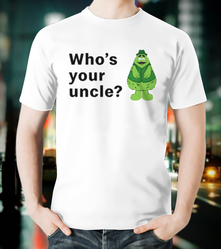 Uncle O’grimacey Who’s Your Uncle Green Character St Patrick’s Day T-Shirt