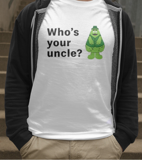Uncle O’grimacey Who’s Your Uncle Green Character St Patrick’s Day T-Shirt