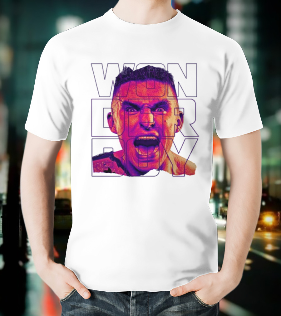 Wonderboy Brian Morris Deranged Bold Typography Expression T-Shirt