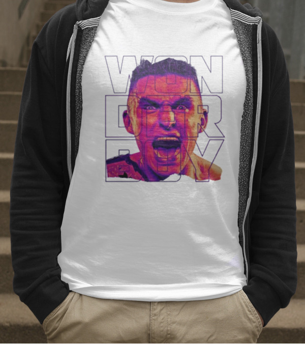Wonderboy Brian Morris Deranged Bold Typography Expression T-Shirt