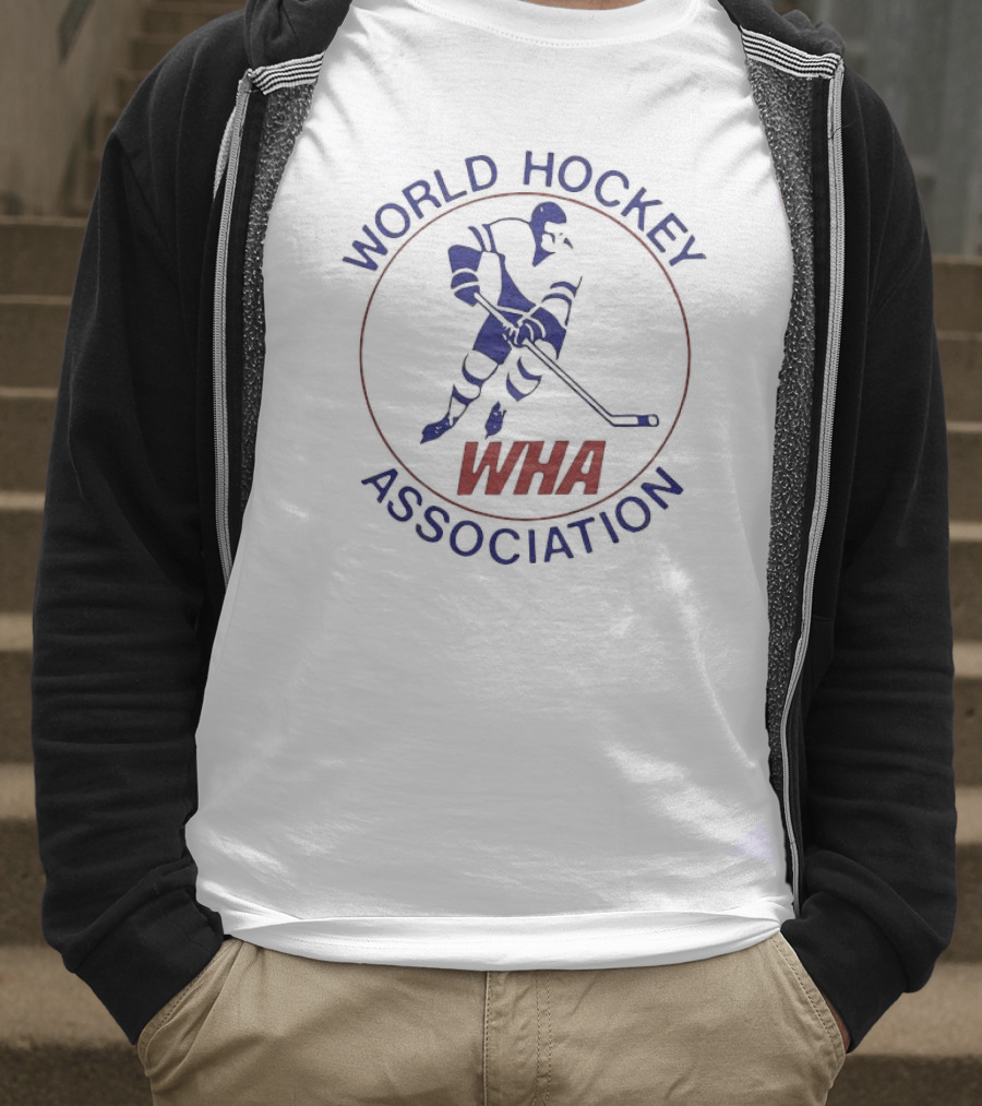 World Hockey Association WHA Player Emblem T-Shirt