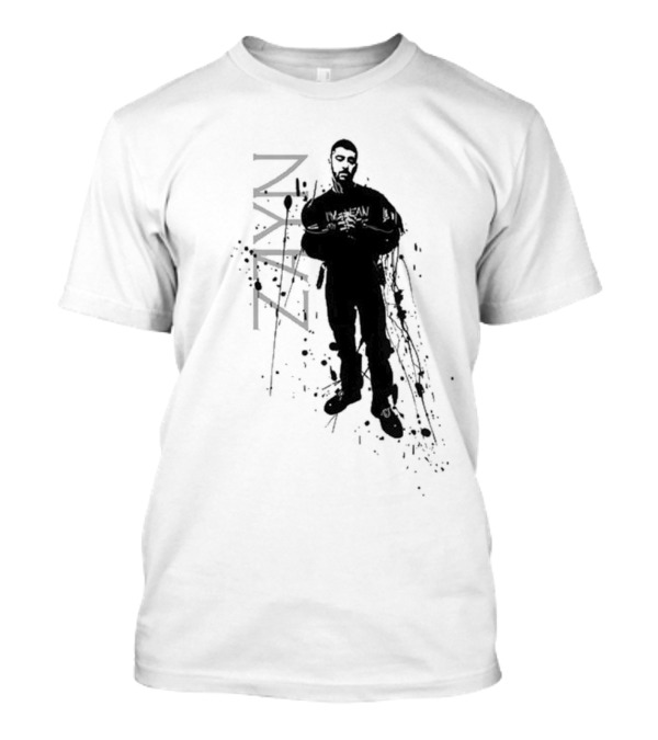 Zayn Splatter Style With Splash Silhouette And Name T-Shirt