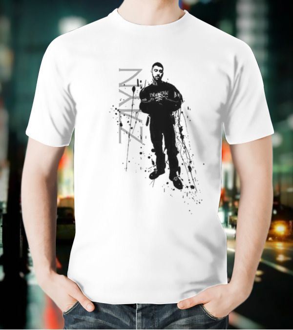 Zayn Splatter Style With Splash Silhouette And Name T-Shirt