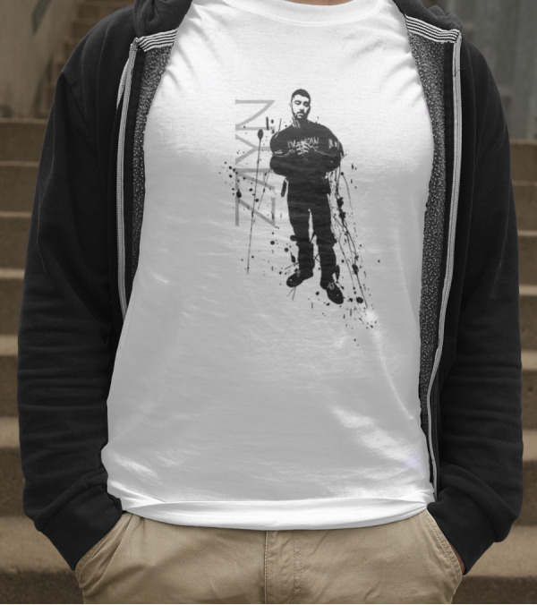 Zayn Splatter Style With Splash Silhouette And Name T-Shirt