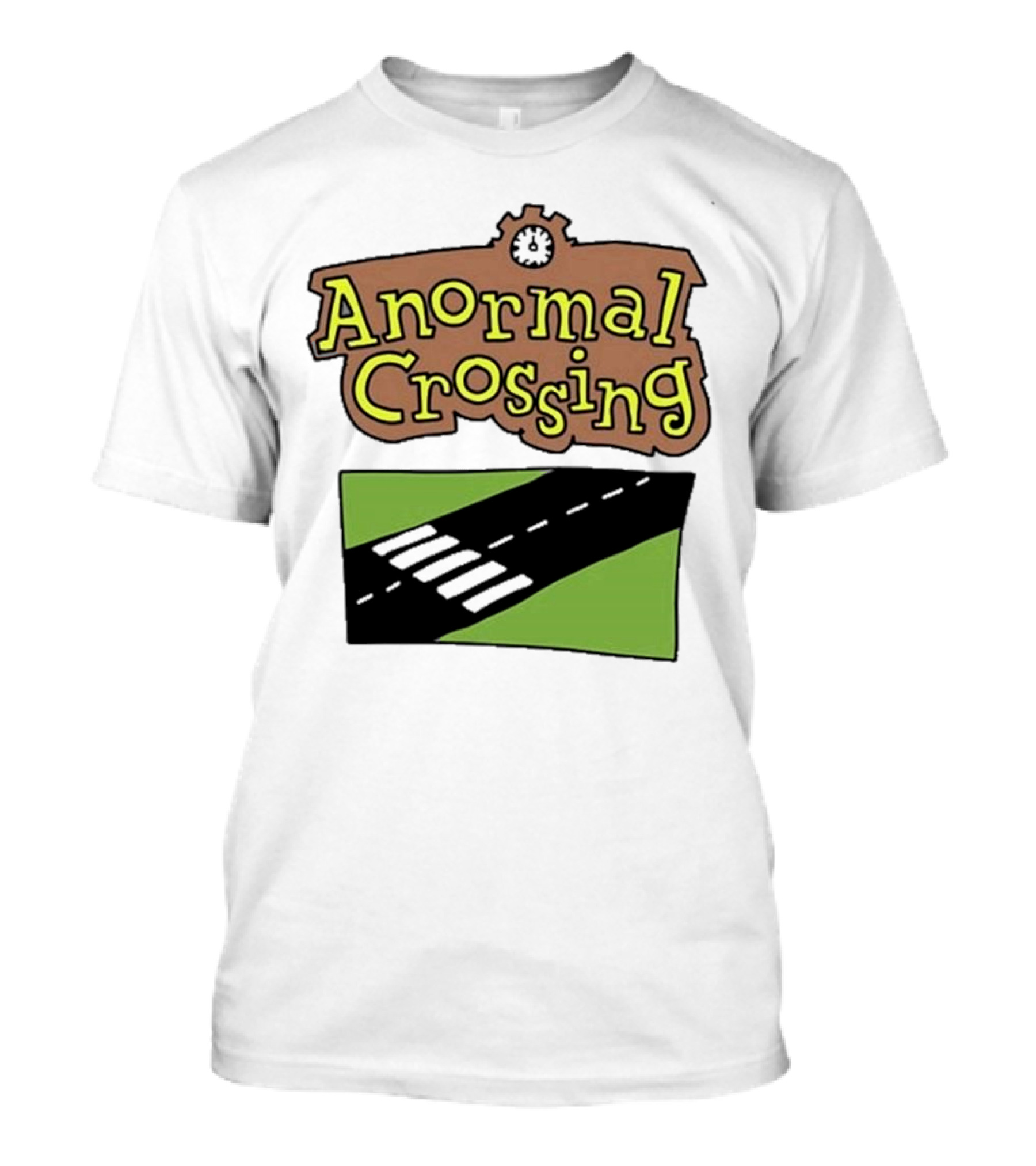 Anormal Crossing Zoe Bread Text And Z Shape Design T-Shirt