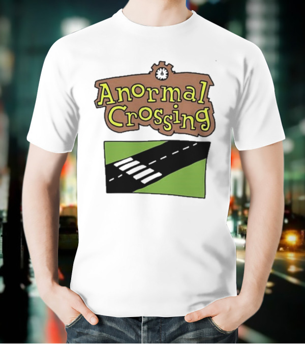 Anormal Crossing Zoe Bread Text And Z Shape Design T-Shirt