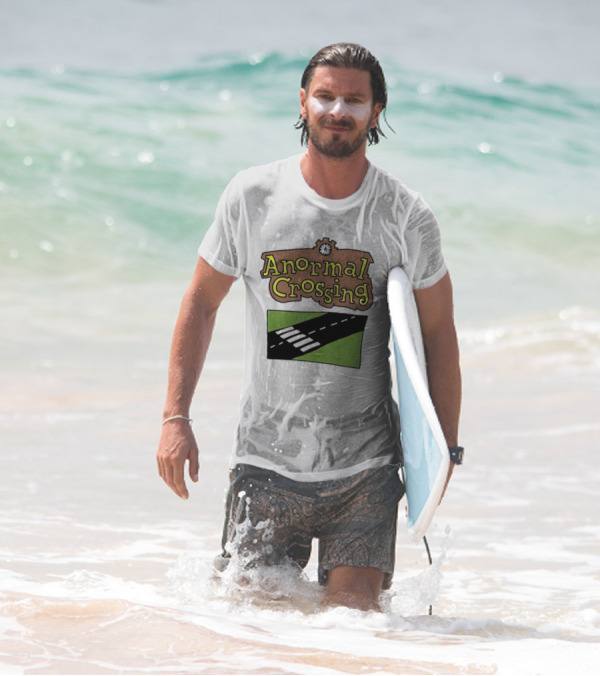 Anormal Crossing Zoe Bread Text And Z Shape Design T-Shirt