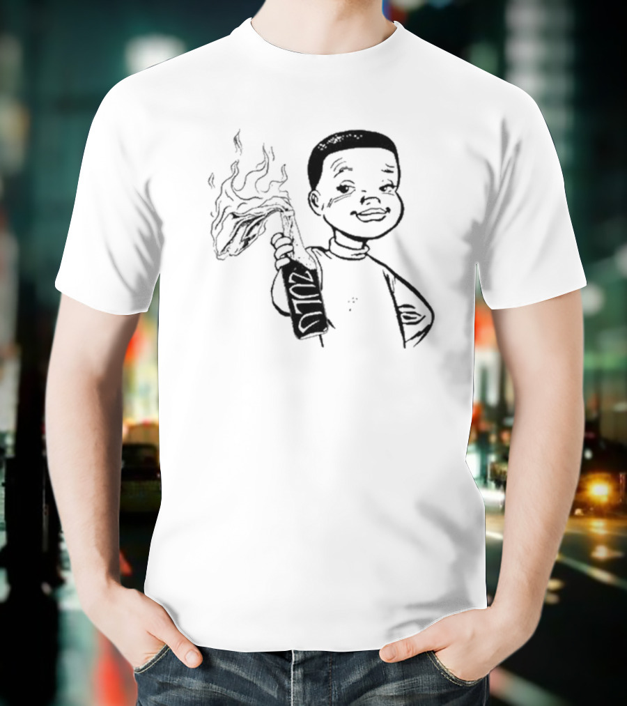 Zulu One Way Or Another Molotov Character Drawing T-Shirt