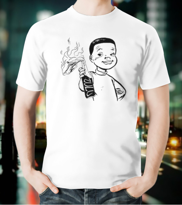 Zulu One Way Or Another Molotov Character Drawing T-Shirt