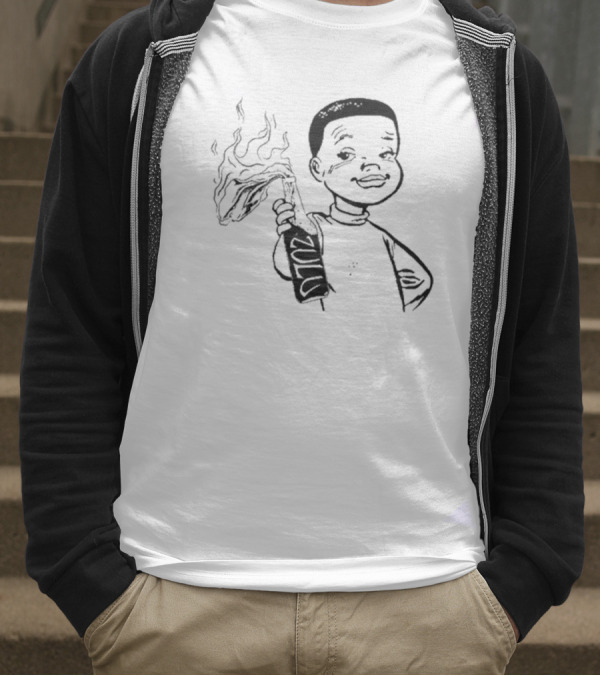 Zulu One Way Or Another Molotov Character Drawing T-Shirt
