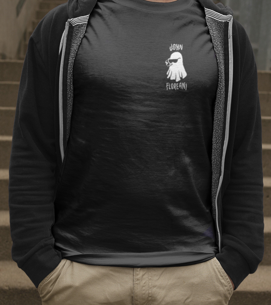 John Floreani Smoking Ghost In Sunglasses T-Shirt