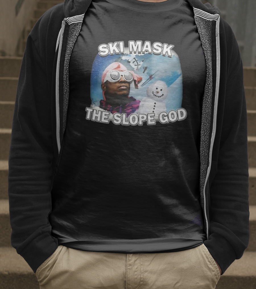 Ski Mask The Slope God Snow Adventure T-Shirt