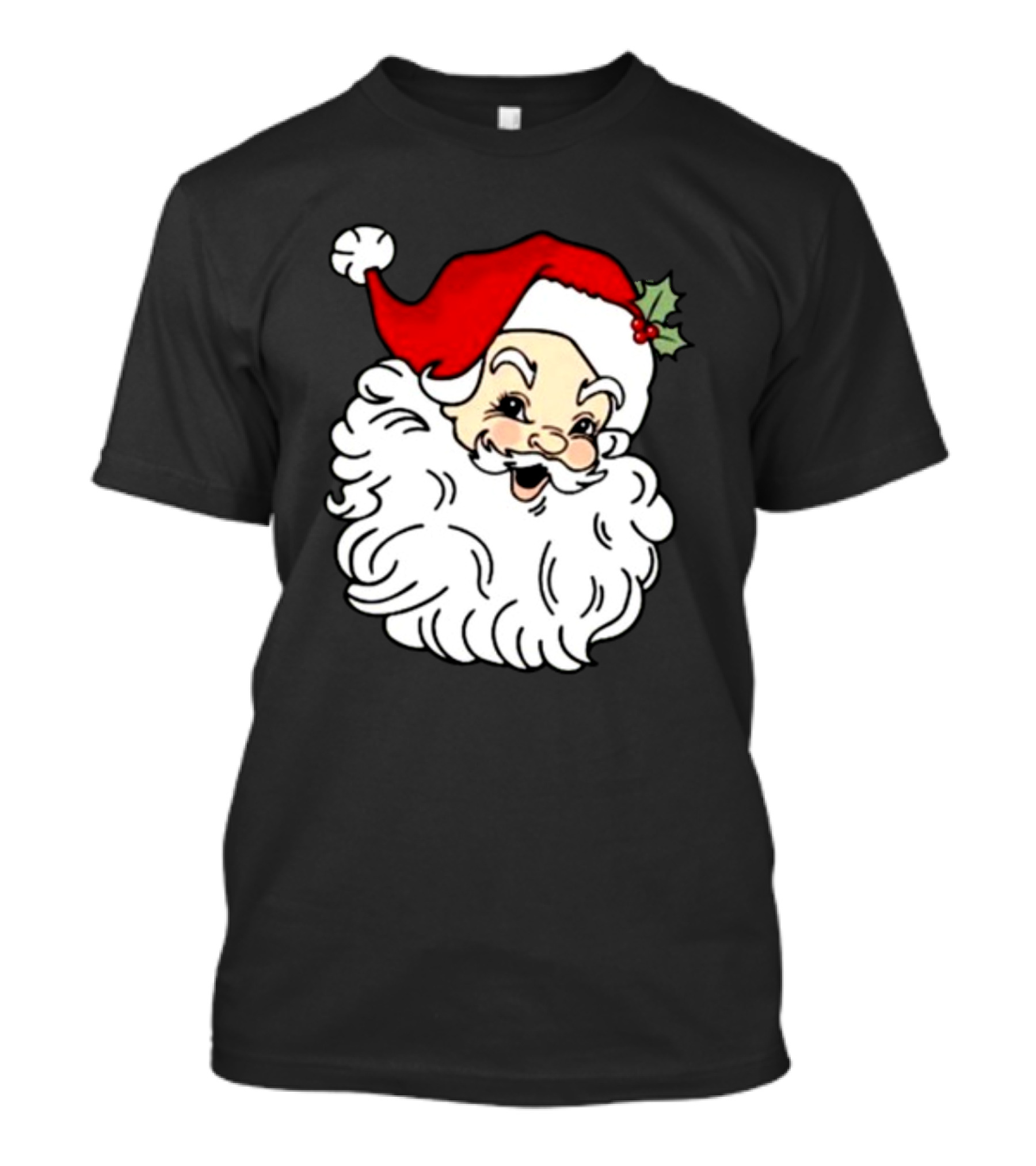 Retro Santa Christmas Holly Jolly Icon 3 4 T-Shirt