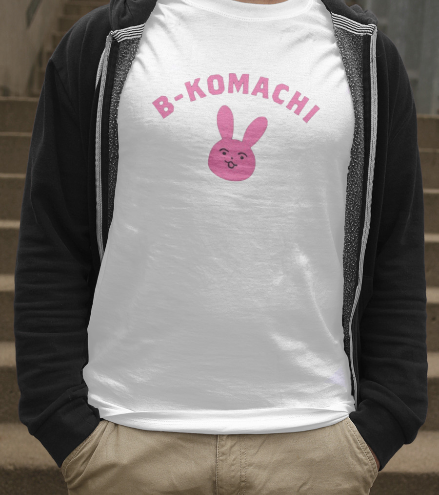 B-Komachi Pink Bunny Face T-Shirt