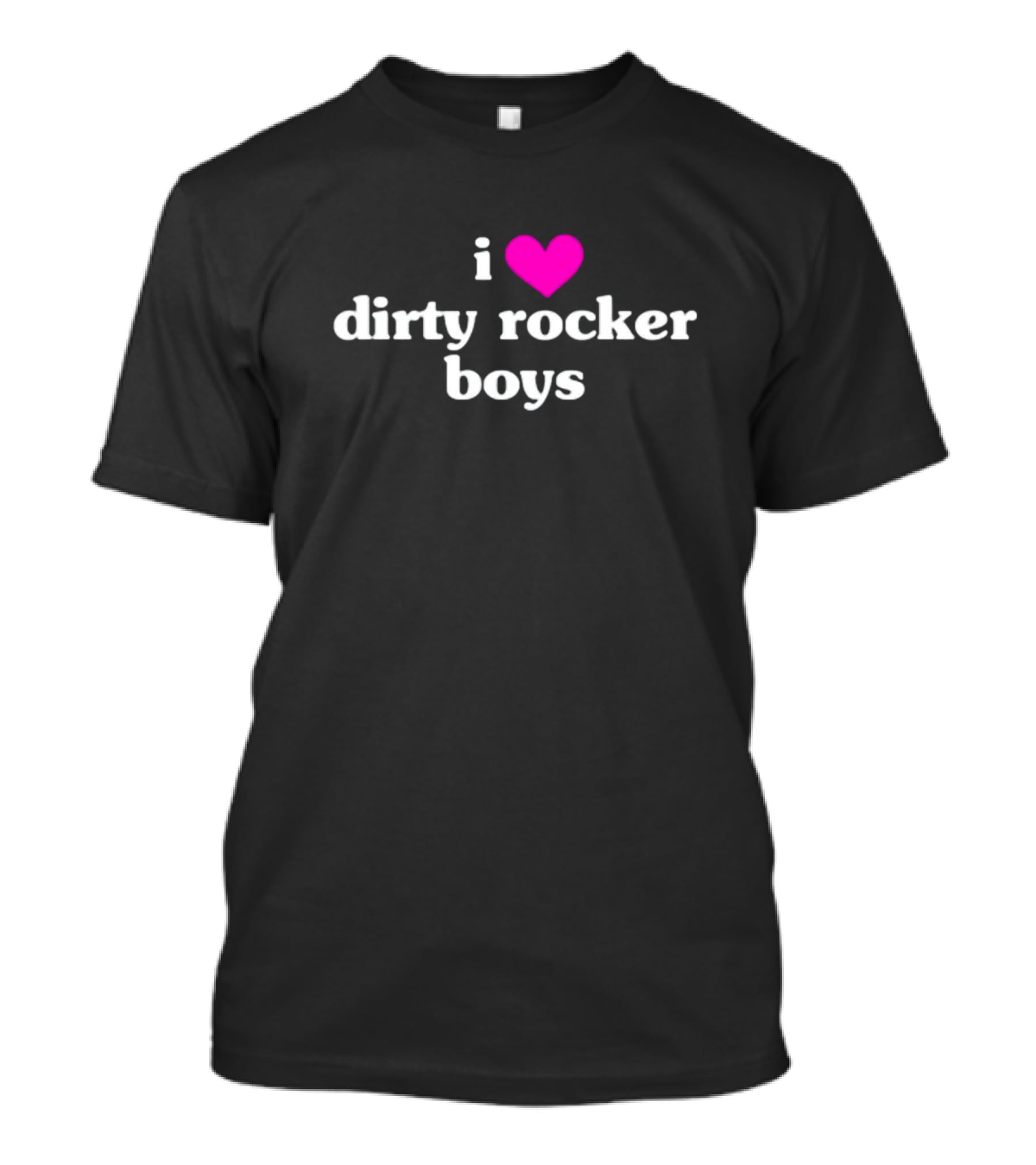 Vibe2k I Love Dirty Rocker Boys Heart T-Shirt