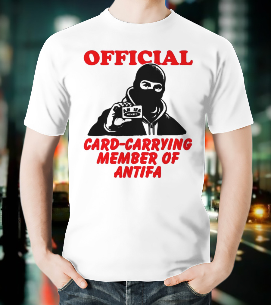 Official Card-Carrying Member Of Antifa T-Shirt