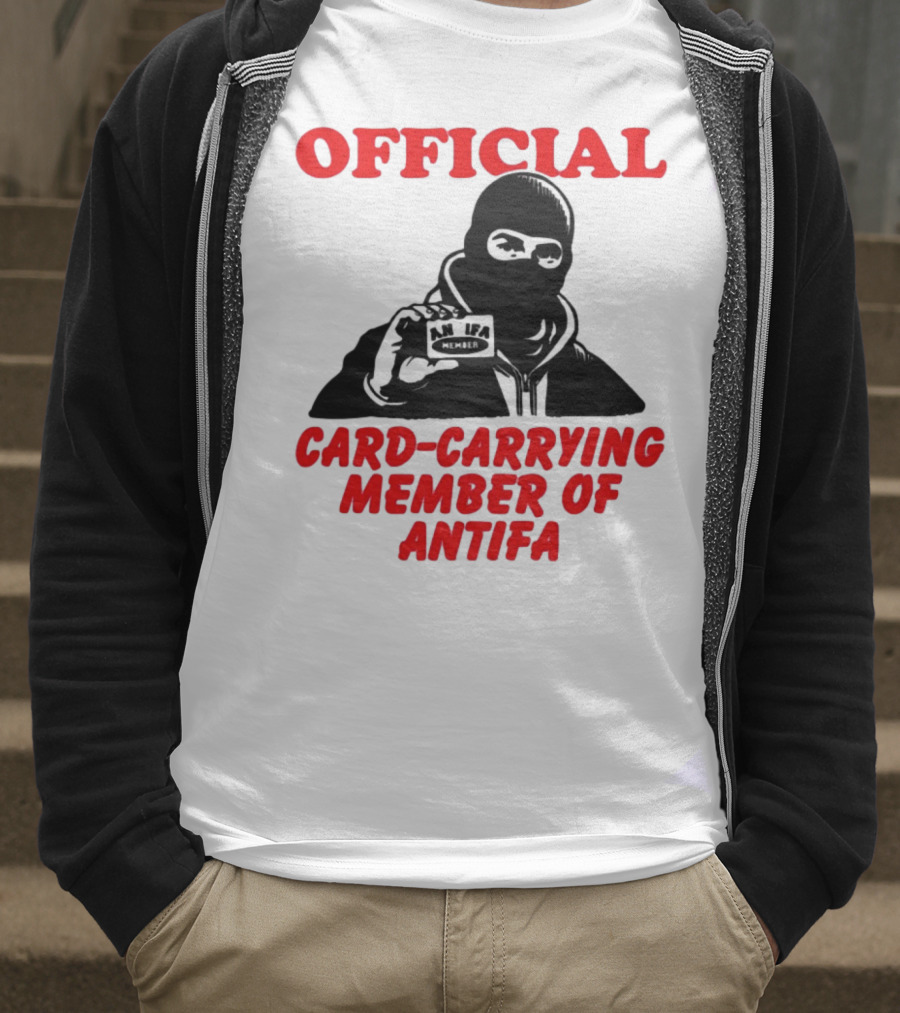 Official Card-Carrying Member Of Antifa T-Shirt