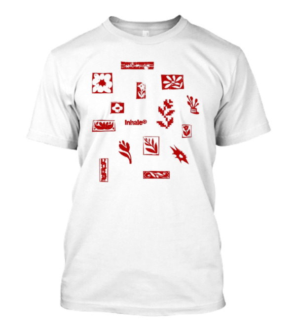 Inhaler Tatreez Flowers Palestine Charity Embroidered Patterns T-Shirt