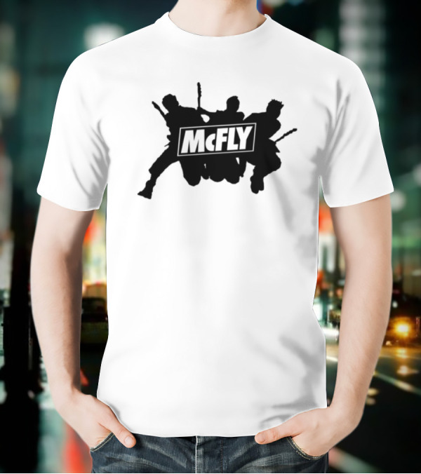Mcfly Busted Comic Vs Battle Iconic Marteee Fan Collaboration T-Shirt