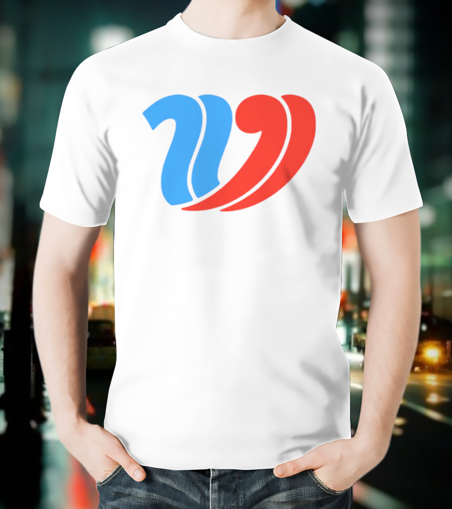 Vulfansa Blue Red Stylized W Icon T-Shirt
