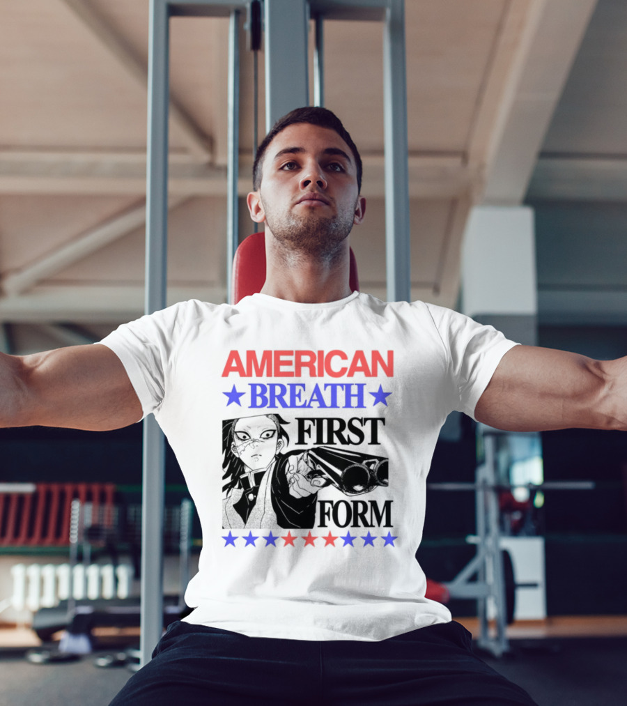 Hoshis American Breath First Form Stars Banner T-Shirt