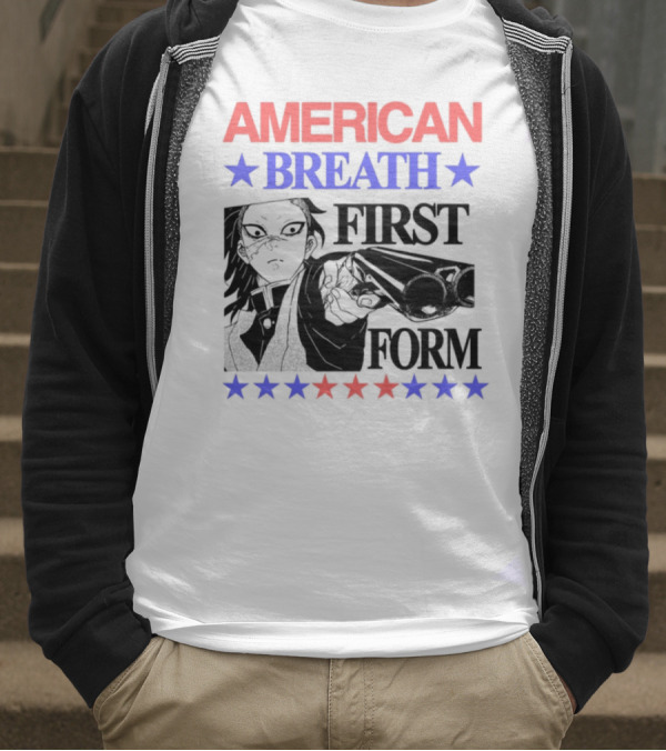 Hoshis American Breath First Form Stars Banner T-Shirt