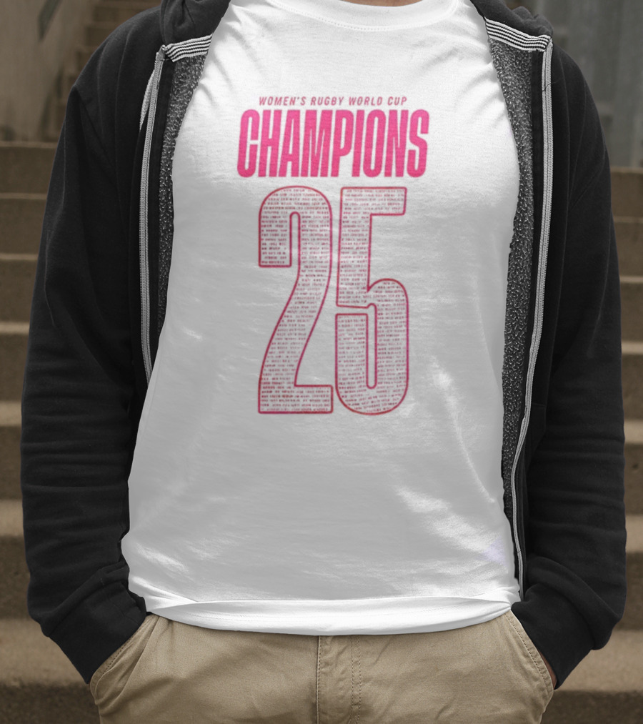 England Women Rugby World Cup Champions 25 T-Shirt