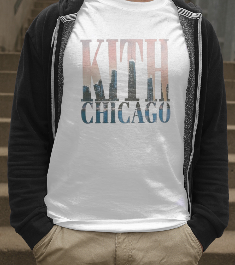 Kith Chicago Skyline 54 E Walton St T-Shirt