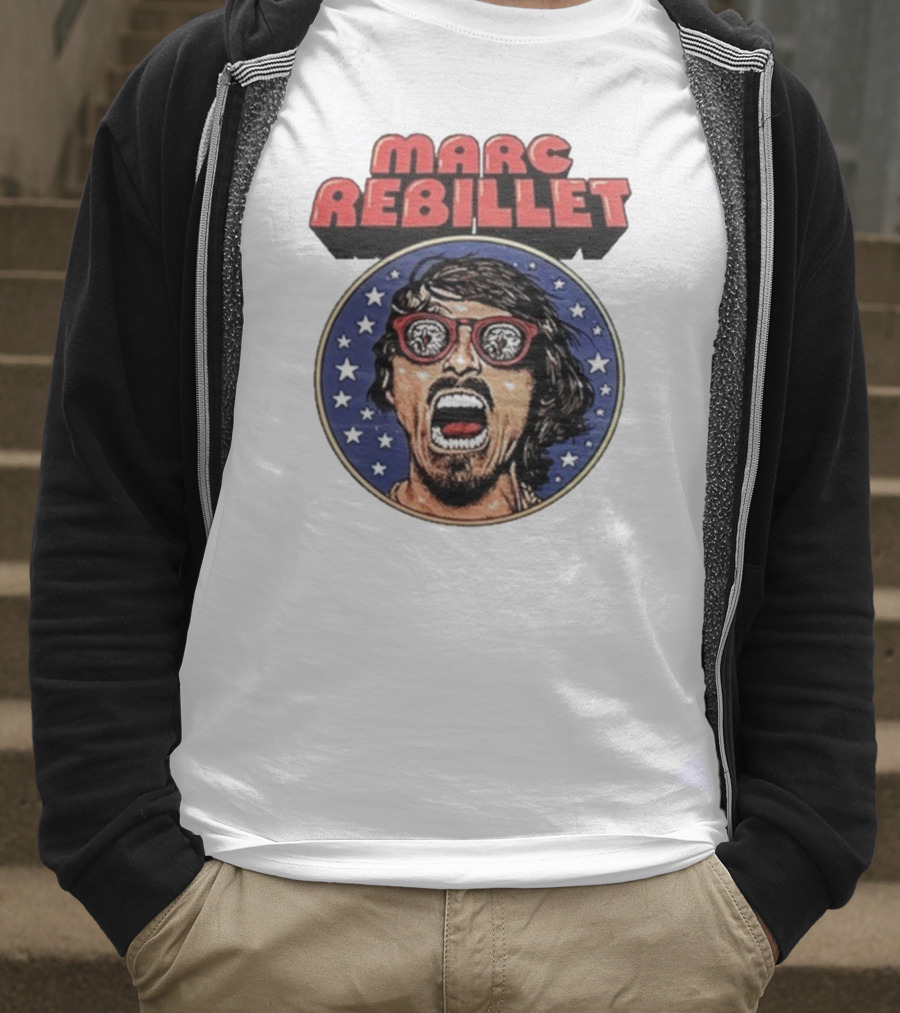 Marc Rebillet North America Tour 2025 Retro Stars Sunglasses Head T-Shirt