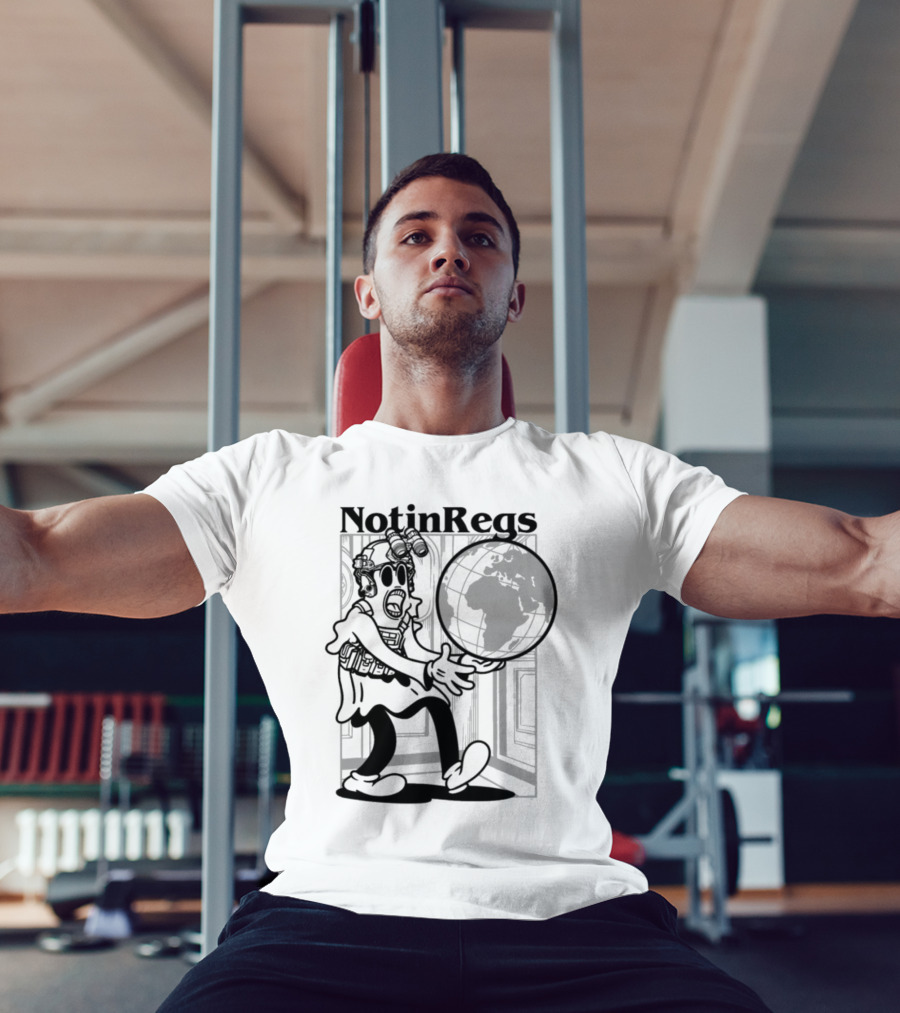 Notinregs Character Holding Globe Global Invasion T-Shirt