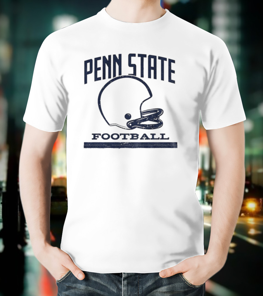 Penn State Football Vintage Helmet Design T-Shirt