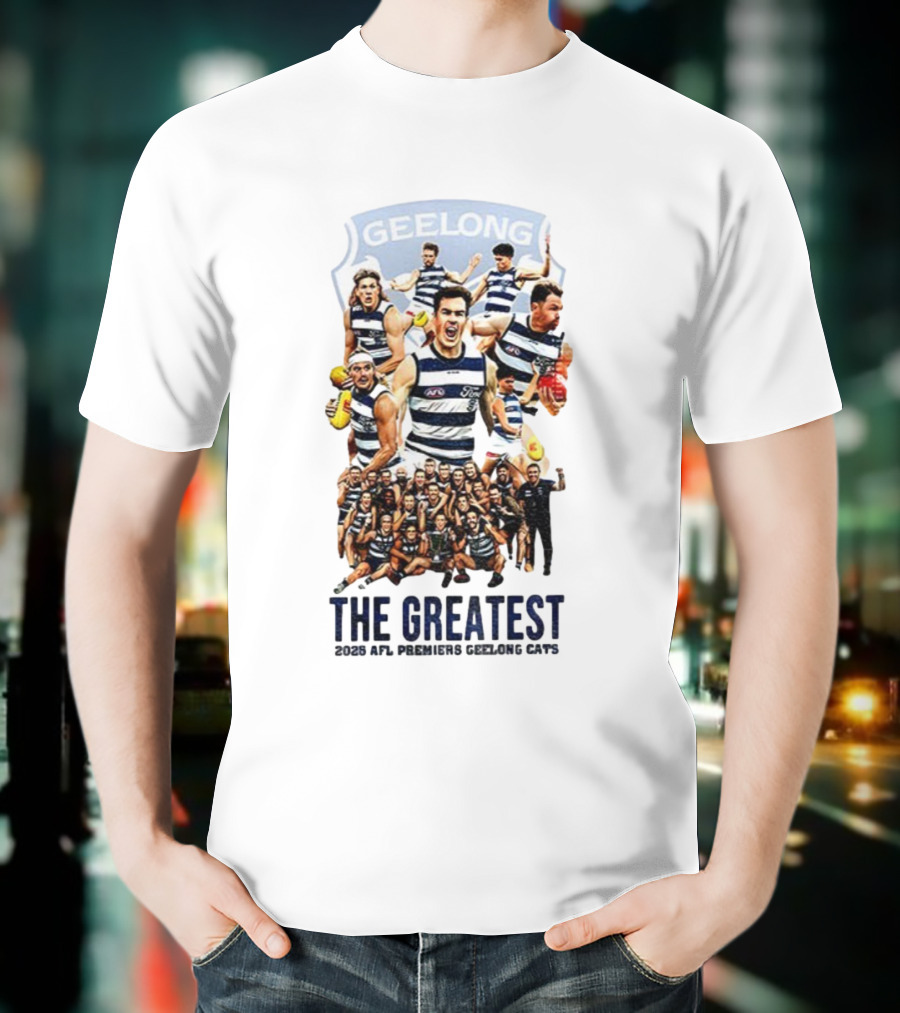 The Greatest Geelong Cats AFL Premiers 2025 Champions T-Shirt