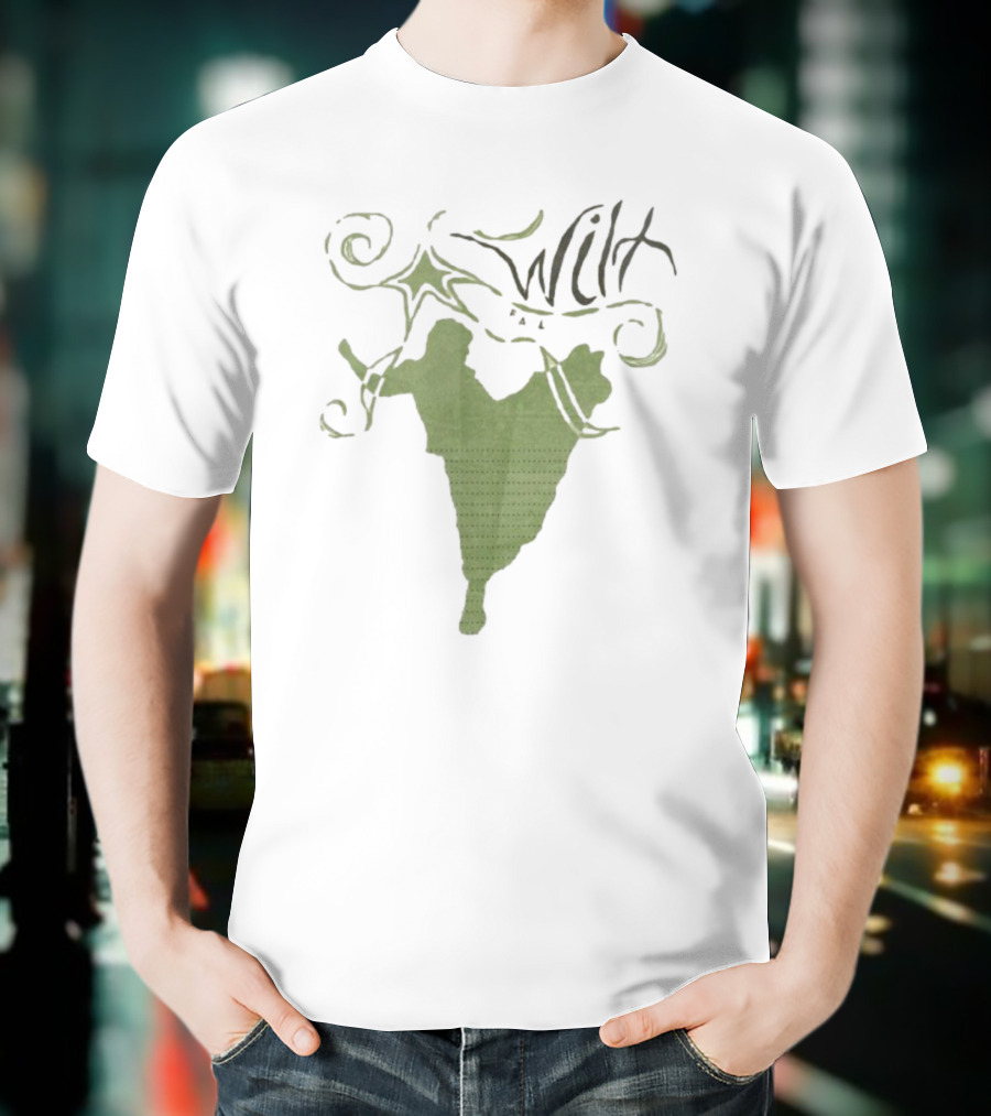 Wilt Fall Tour 2025 Dates Supporting Taylor Acorn Headline Show Swirl Green Silhouette T-Shirt