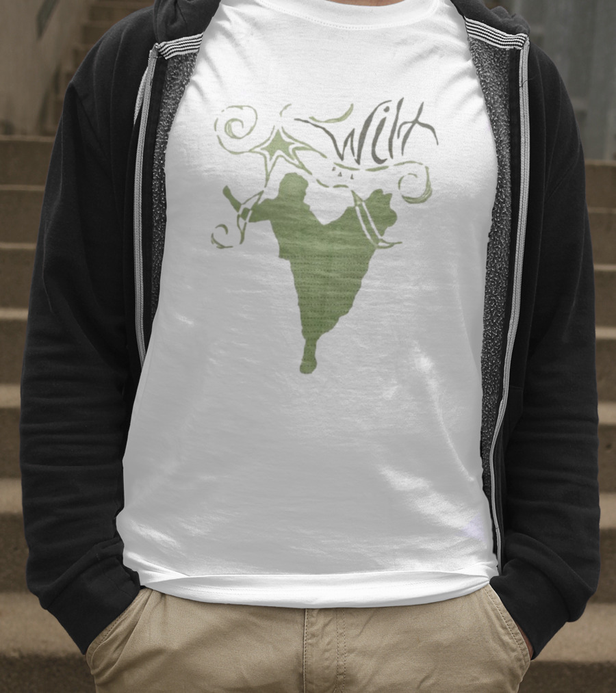 Wilt Fall Tour 2025 Dates Supporting Taylor Acorn Headline Show Swirl Green Silhouette T-Shirt
