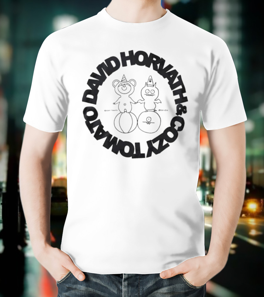 David Horvath Cozy Tomato Bear Tomato Character Design T-Shirt