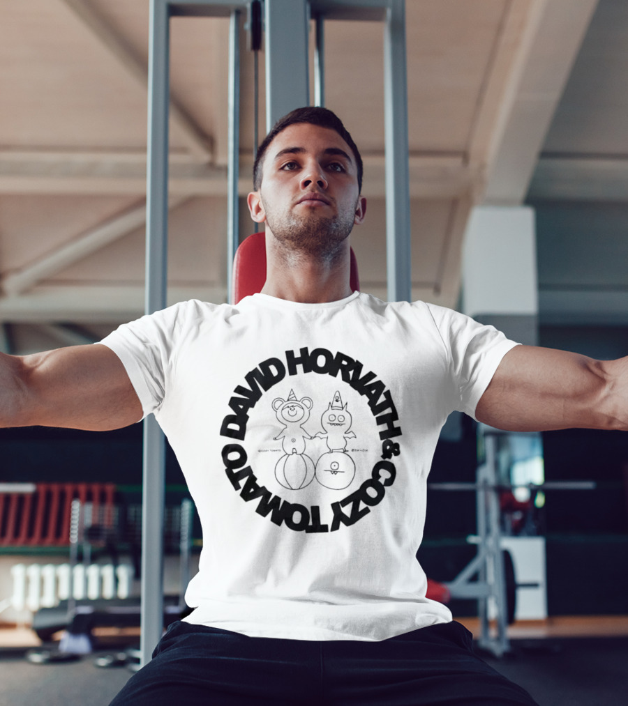 David Horvath Cozy Tomato Bear Tomato Character Design T-Shirt