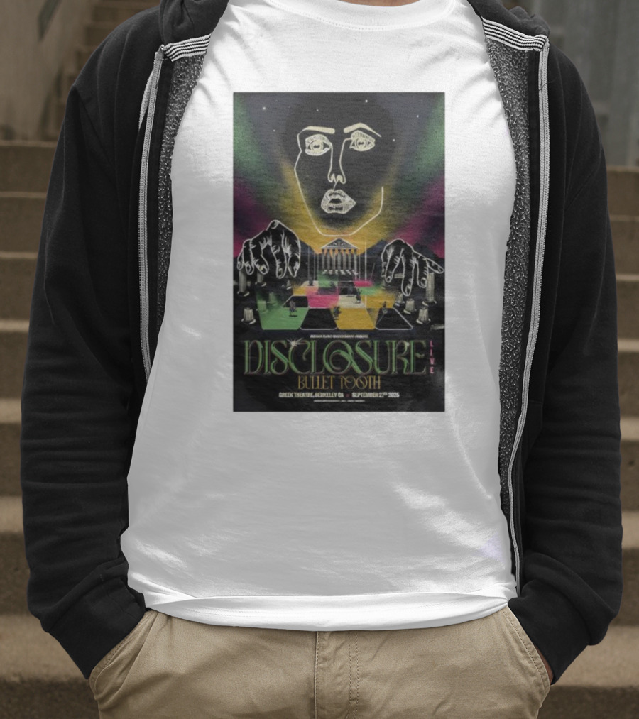 Disclosure Live Bullet Tooth September 27th 2025 Greek Theatre Berkeley CA T-Shirt