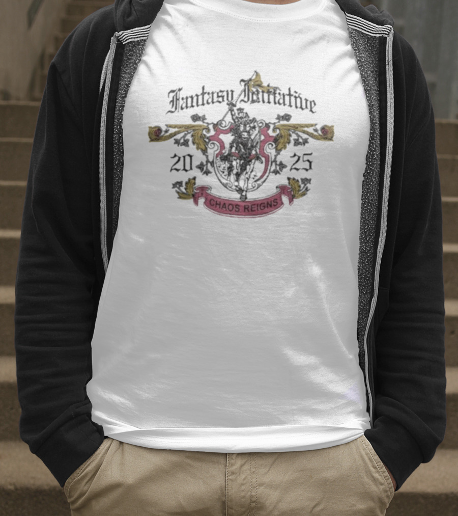 Fantasy Initiative 2025 Chaos Reigns Medieval Crest T-Shirt