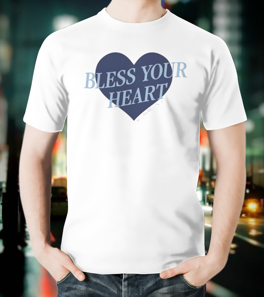 Bless Your Heart Megan Moroney Heart Design T-Shirt