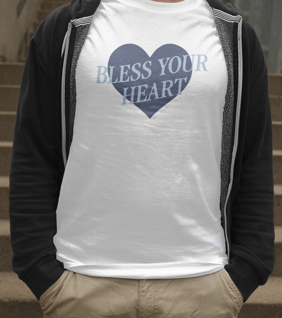 Bless Your Heart Megan Moroney Heart Design T-Shirt